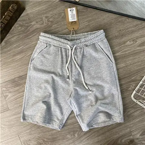 

Cotton Wash Elastic Waist Sports and Casual Knitted Terry Shorts Men's Five-point Pants