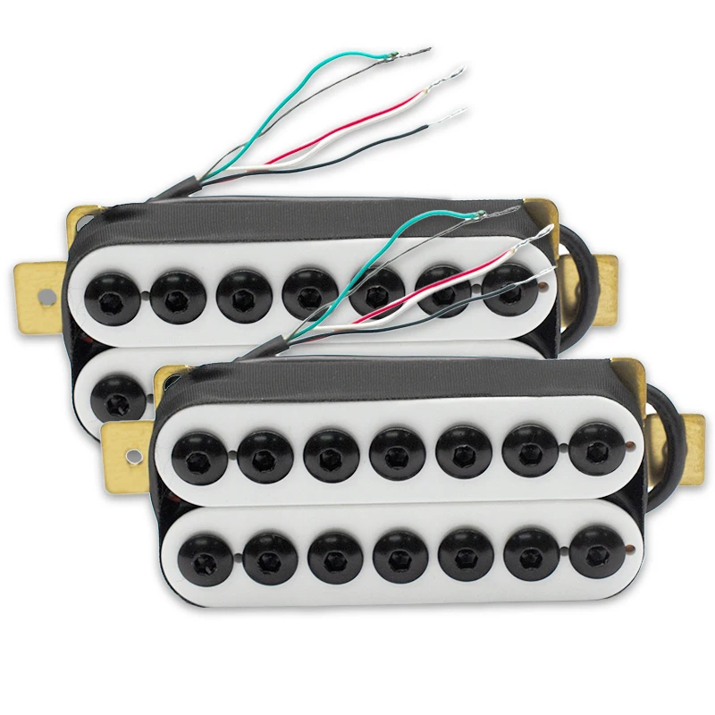 7-String Electric Guitar Humbucker Big Hex Adjustable Screw Dual Coil Pickup Coil Splitting Pickup N8.5K/B14K Output Guitar Part