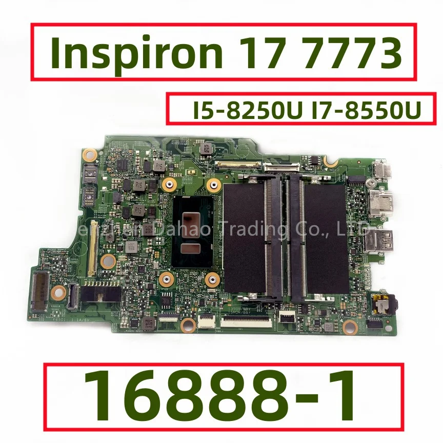 

CN-0Y11G4 0Y11G4 Y11G4 For Dell Inspiron 17 7773 Laptop Motherboard 16888-1 With I5-8250U I7-8550U DDR4 Fully Tested