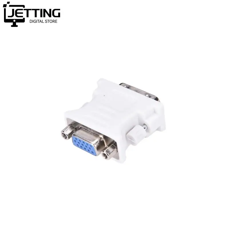 Professional 24+1 Pin DVI-D To 15 Pin VGA Adapters White Male To Female Adapter Video Converter For PC Laptop