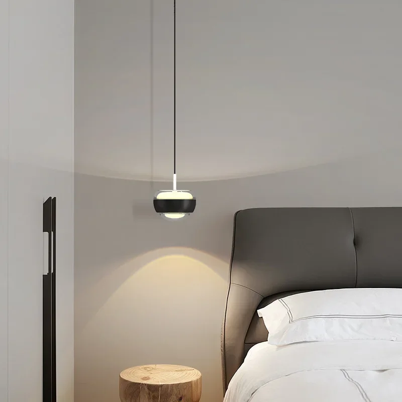 

Bedroom bedside chandelier creative long-term single-ended glass ball lamps led restaurant bar lighting bay window lights.