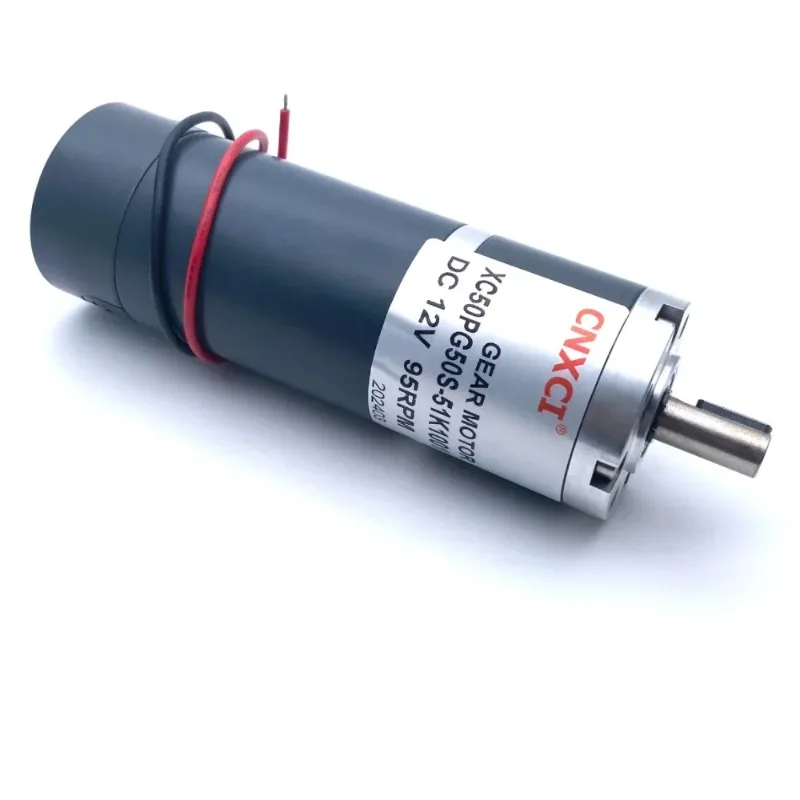 BB DC 12V 24V Torque Power PMDC Planetary Reducer Gear Motor 70W 100W Permanent Mag-net 10MM Shaft Keyway 6RPM-1300RPM 50PG50S