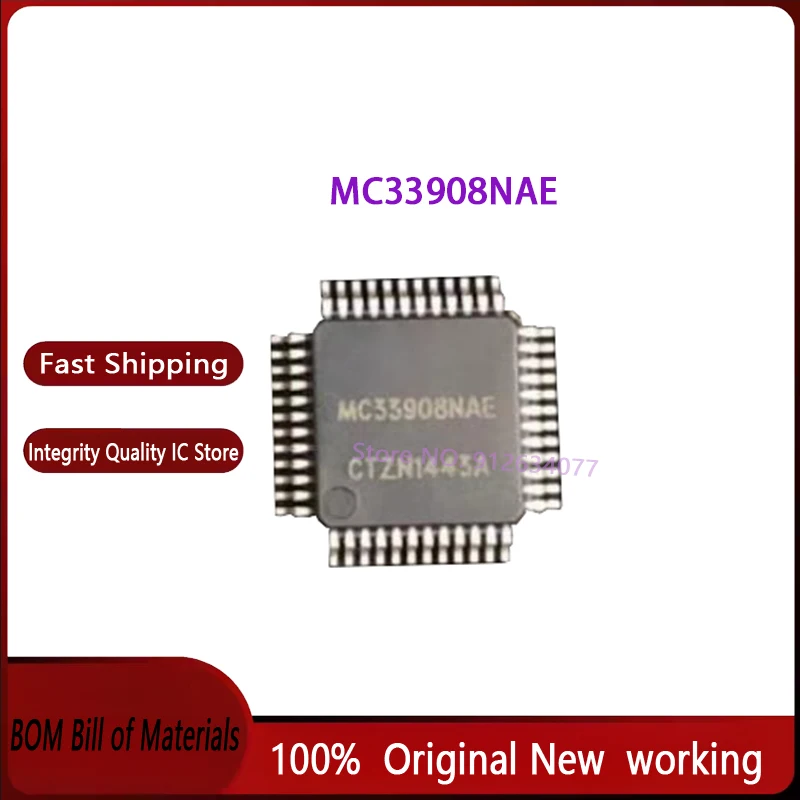 2PCS 100% Brand new original MC33908NAE LQFP48 MC33908