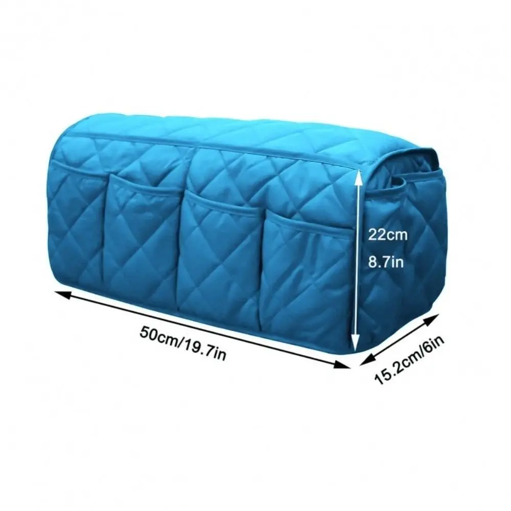 Blue Storage Bag Hanging Type Multi-compartment Side Pouch Multifunctional Flexible Placement Remote Storage Item classification