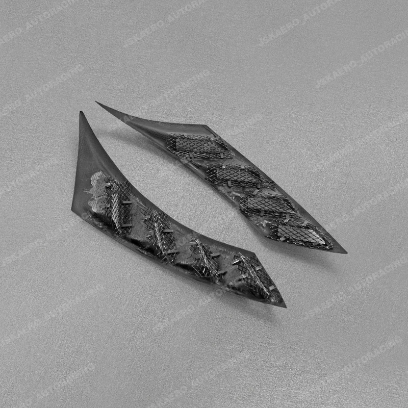 For Honda Civic FC FK7 FK8 Carbon Fiber DIY OE Front Fender Air Vents Ducts Trim car BodyKits 6