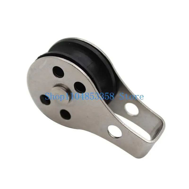 

652F 5pcs M25 Crane Pulley Block,Heavy Duty Pully System for Lifting,Stainless Steel Single Pulley Block