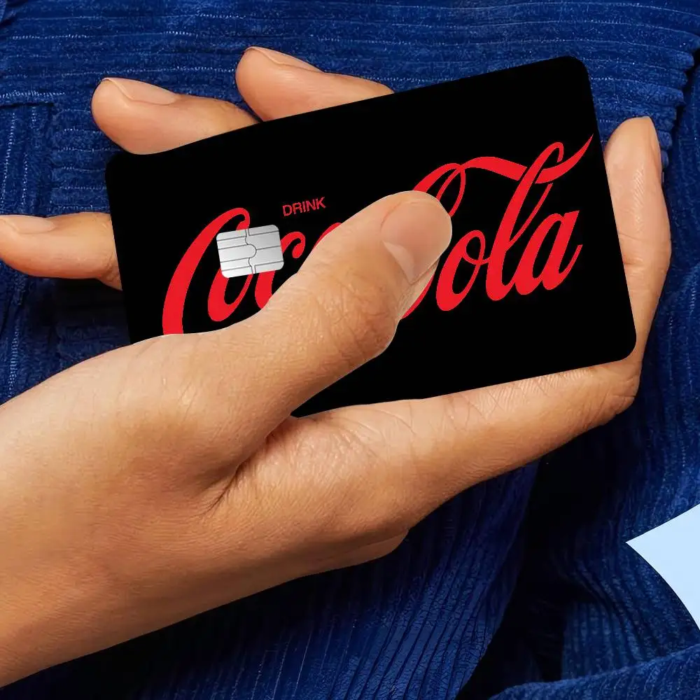 C-Coca-Cola Game Anime ملصق فيلم غطاء الجلد للصغيرة الكبيرة لا رقاقة الخصم بطاقة الائتمان الجانب الأمامي