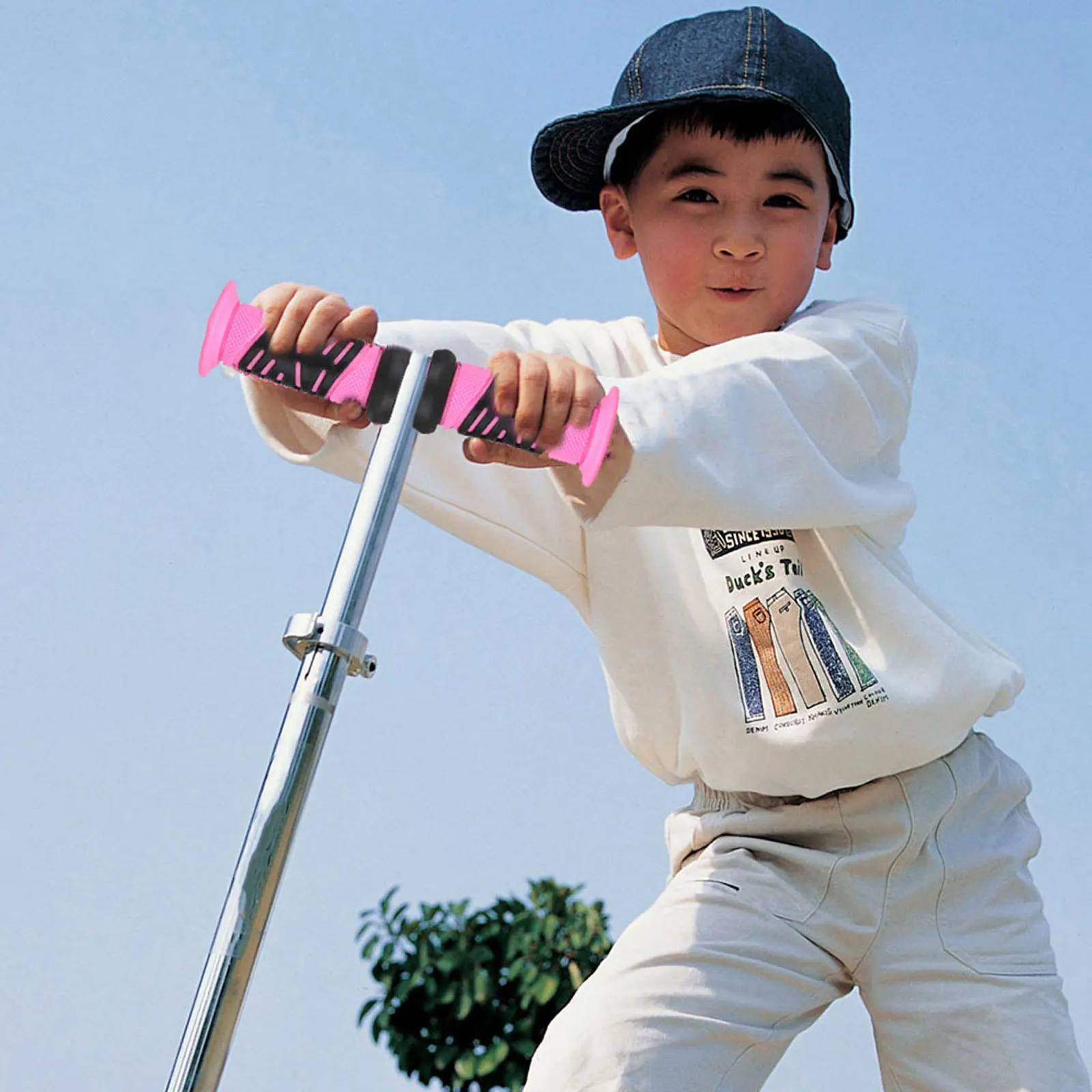 

1Pair Kids Bike Handlebar Grips Rubber Comfortable Anti Slip Grip Impact Protection Large Bumper Safety Handlebar Covers