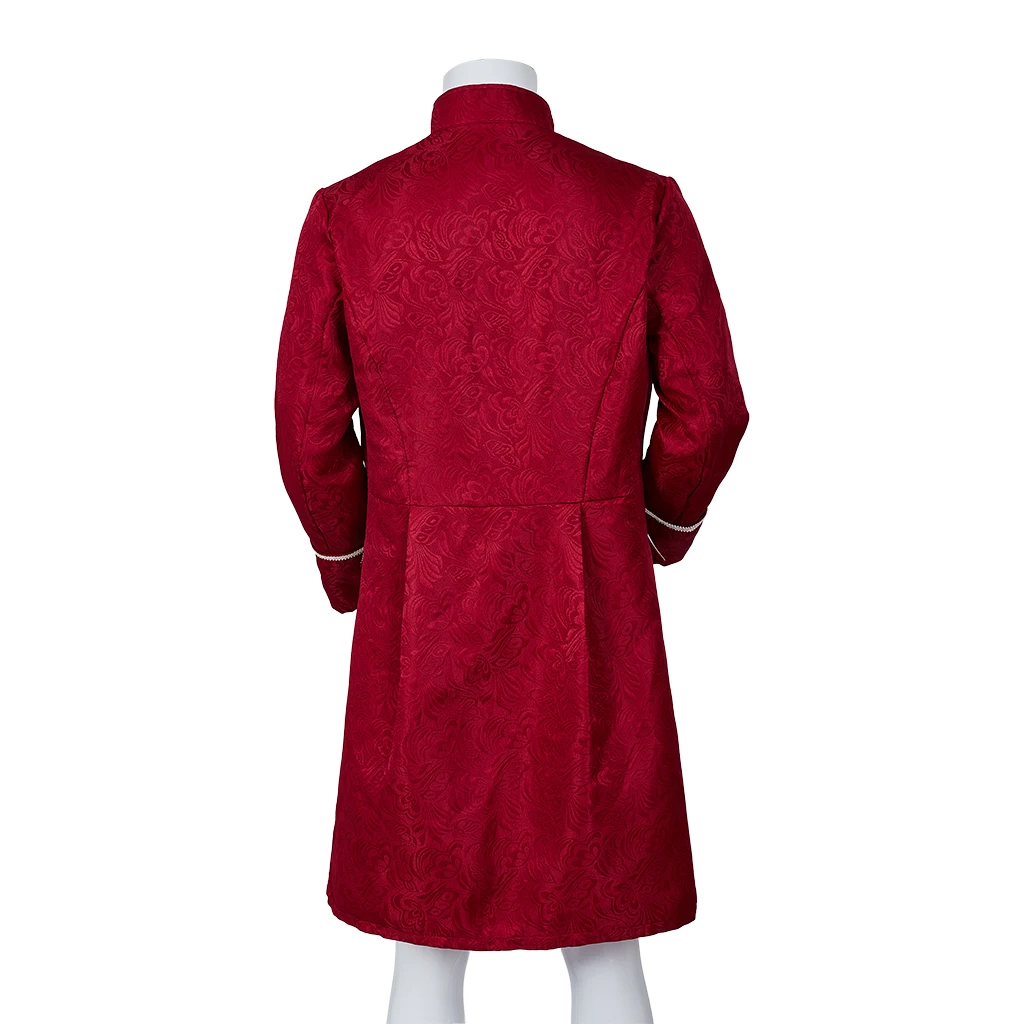 Men's Gothic Steampunk Stand Collar Tailcoat Victorian Jacquard Jacket Medieval Pirate Coat Edwardian Gentleman Costume
