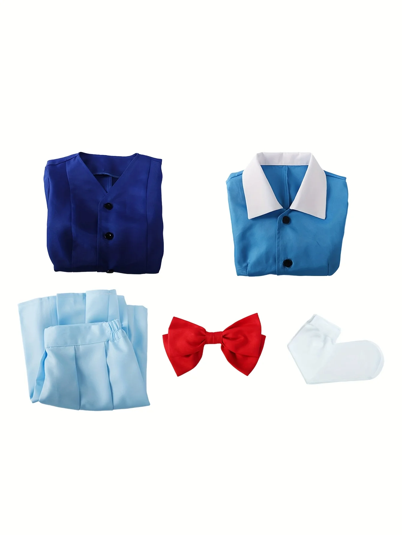 الزي المدرسي الأزرق، زي JK، ملابس تنكرية، تنورة قصيرة مطوية، مجموعة الرسوم المتحركة، ملابس نسائية