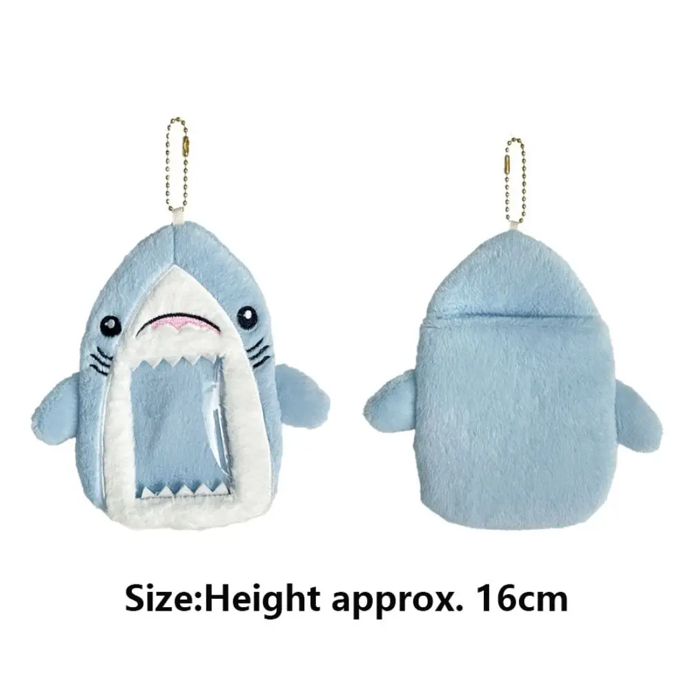 Kawaii Plush Card Holder Keychain Cartoon Small Photo Card Protective Case Card Holder