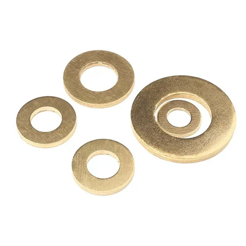 M2 M2.5 M3 M4 M5 M6 M8 M10 M12 M14 M16 M18 Solid Brass Copper Flat Washer Plain Brass Gasket Pad Shim Ring Spacer Circular Meson