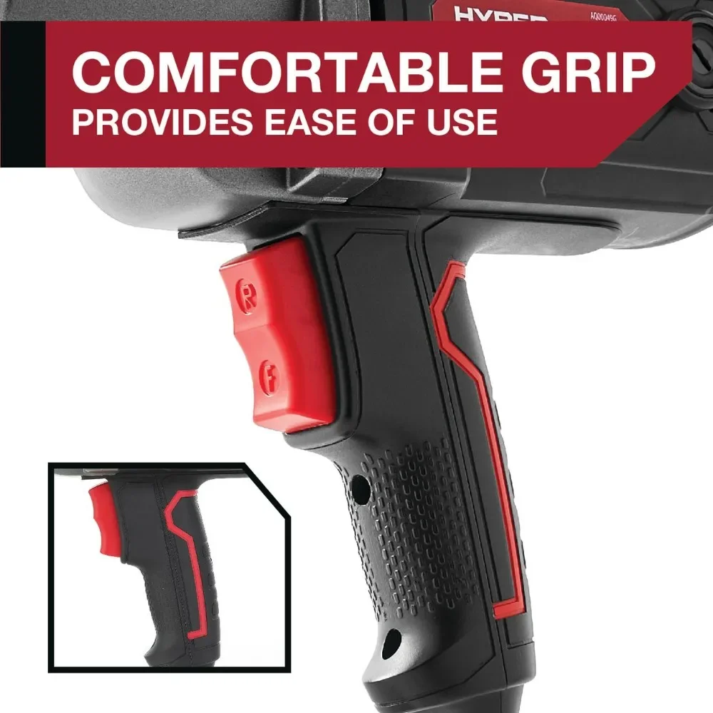 7.5A Corded Impact Wrench with 1/2 inch Anvil, 120V