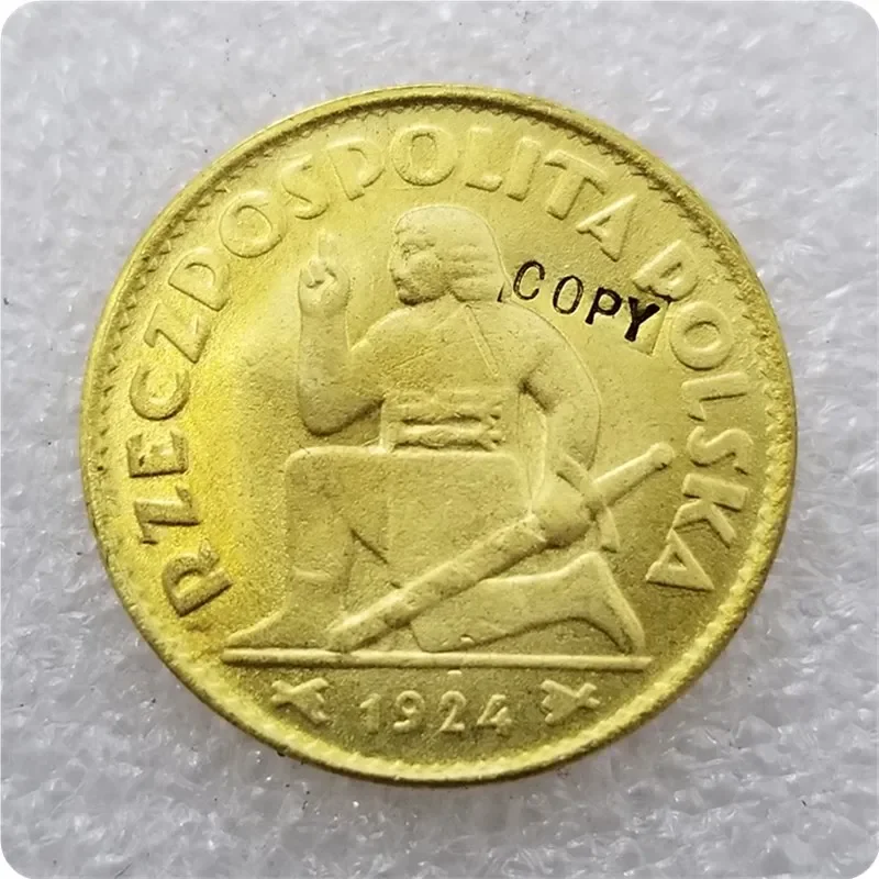 COPY REPLICA 1924-Poland-Polonia-Polska-Polen-Pologne-50-zlotych COPY COIN