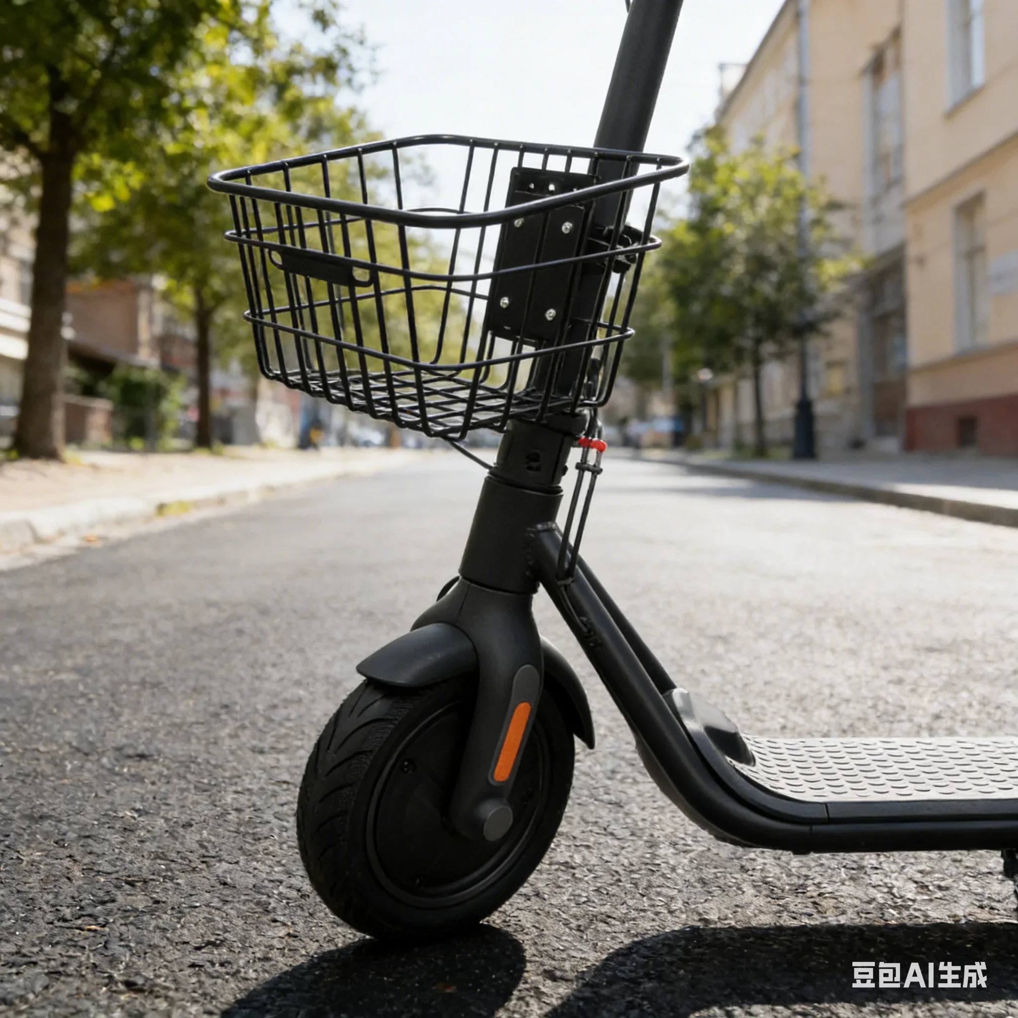 

Scooter Front Basket Iron Pipe Portable Removable Cargo Storage Basket Electric Scooter Basket Replacement Accessories