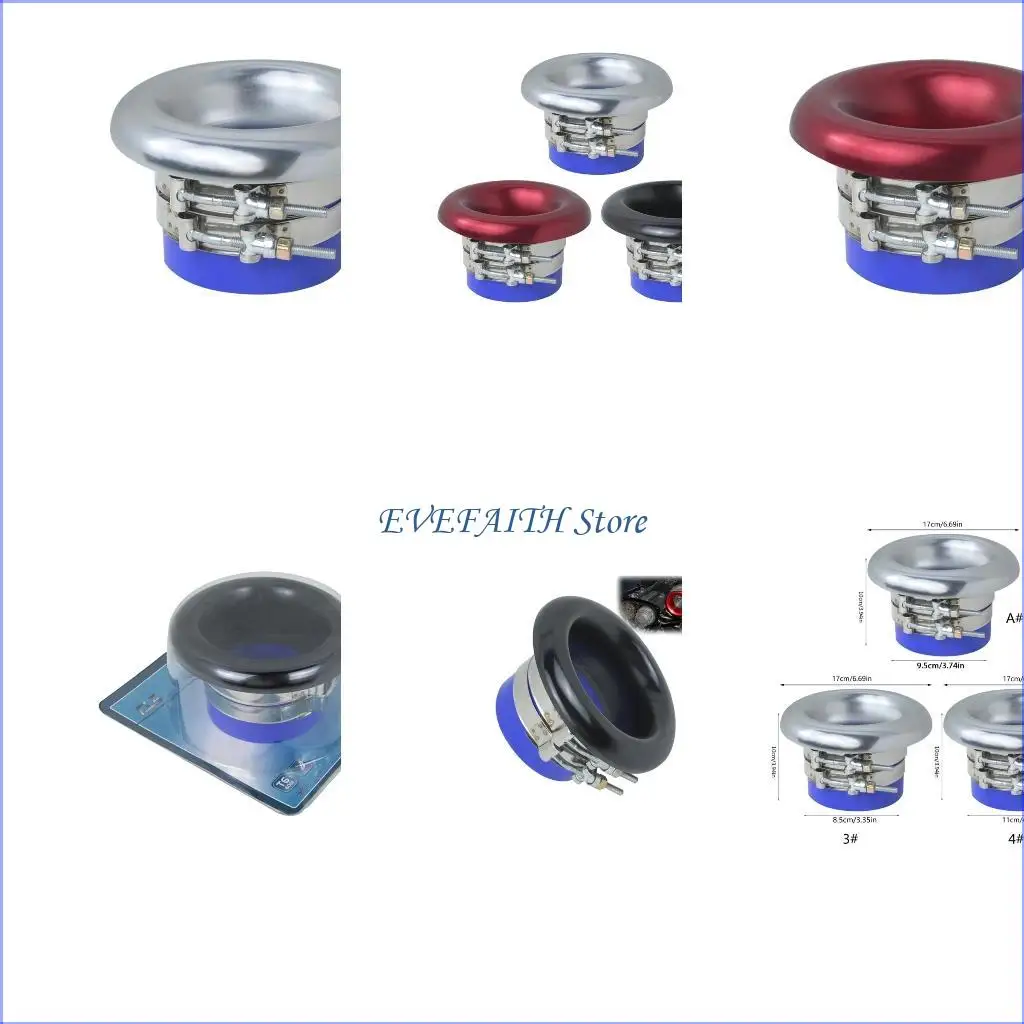 

124B Automobile Modified Turbines Horn Aluminum Alloy Turbines Horn Simple Installs