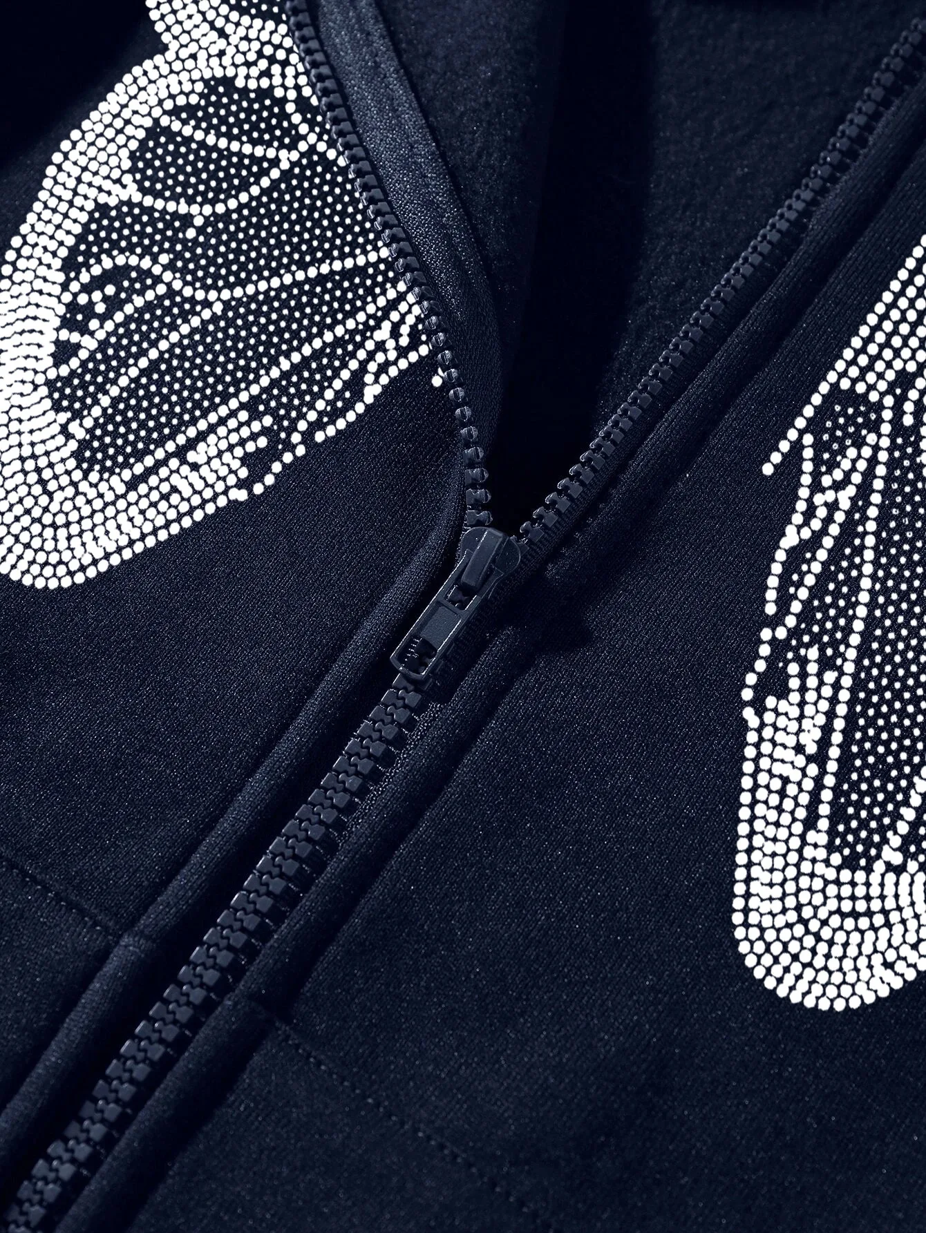 Xuanshow Herbst Winter Frauen Reiß verschluss Hoodie Sweatshirt Schmetterling lose Reiß verschluss Vorder tasche lässig Streetwear Kapuze Jacke Mantel – Detail 7