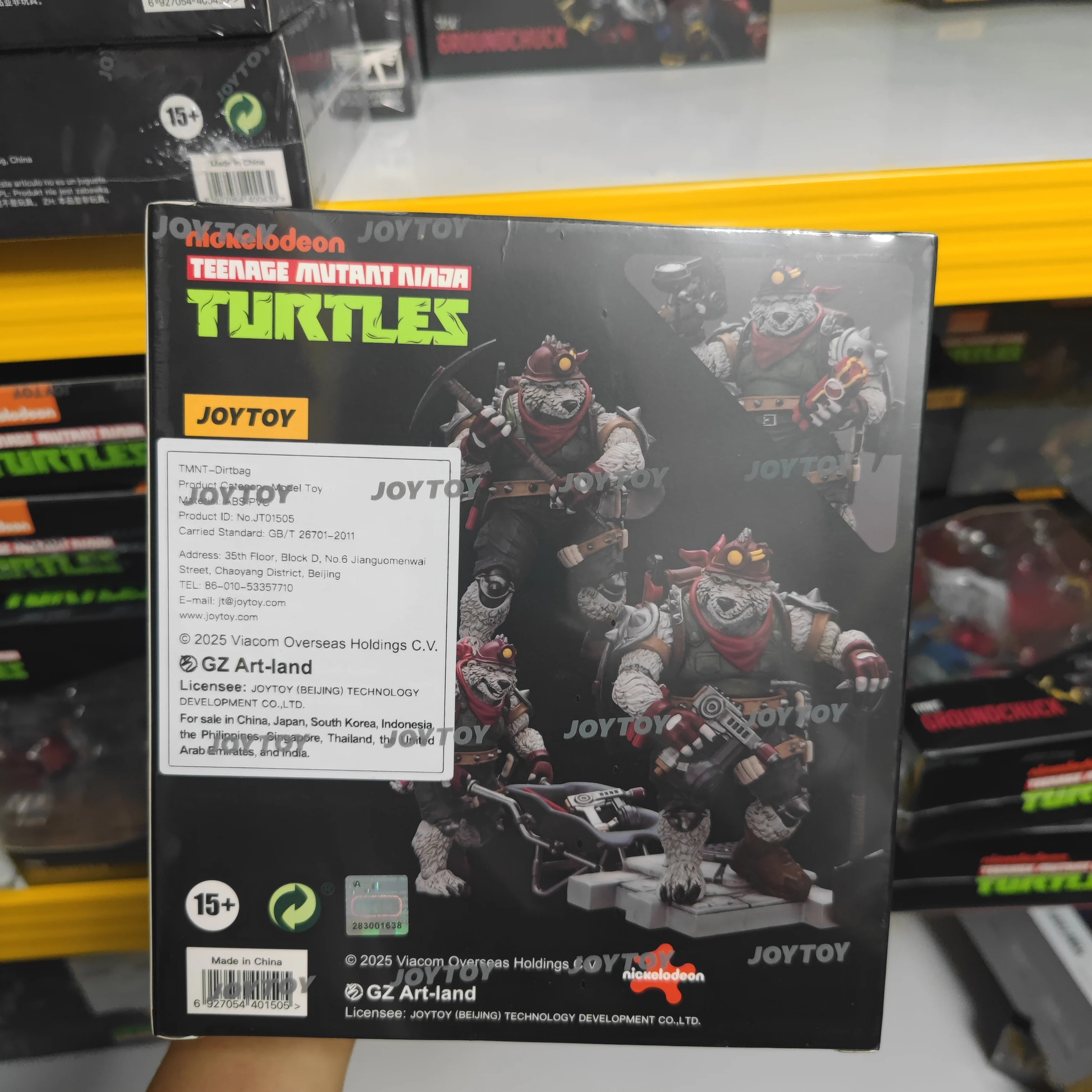 【JOYTOY】 Figura de acción 1/18 Modelo TMNT Dirtbag