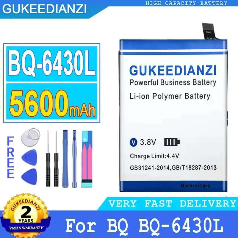 

Mobile Phone Battery Fast Charging For BQ BQ-6430L BQ6430L Oukitel C21 5600Mah High Capacity