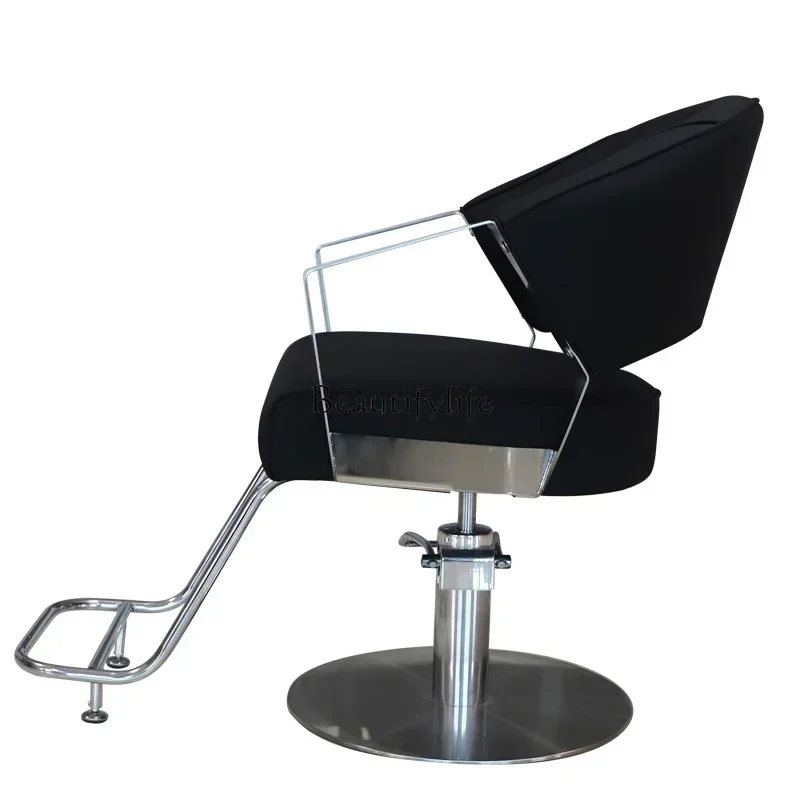 كرسي حلاقة جديد تمامًا، مقعد تصفيف الشعر بسيط وراقي لقص الشعر وتجعيد الشعر