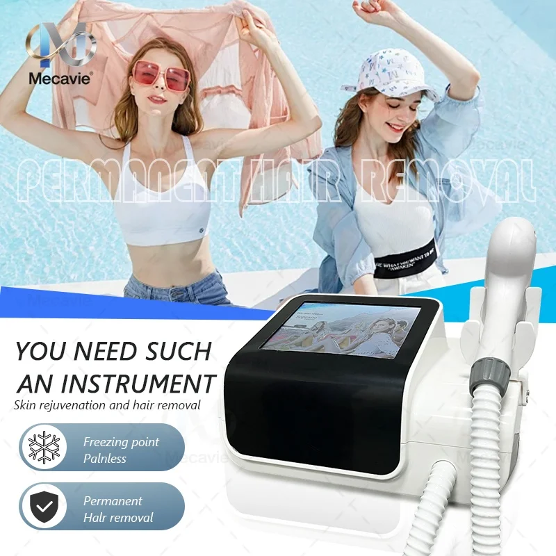 Mini Diode Laser Hair Removal Machine 4000W Ice Cooling System Professional Portable Permanent Hair Reduction & Skin Rejuvenatio