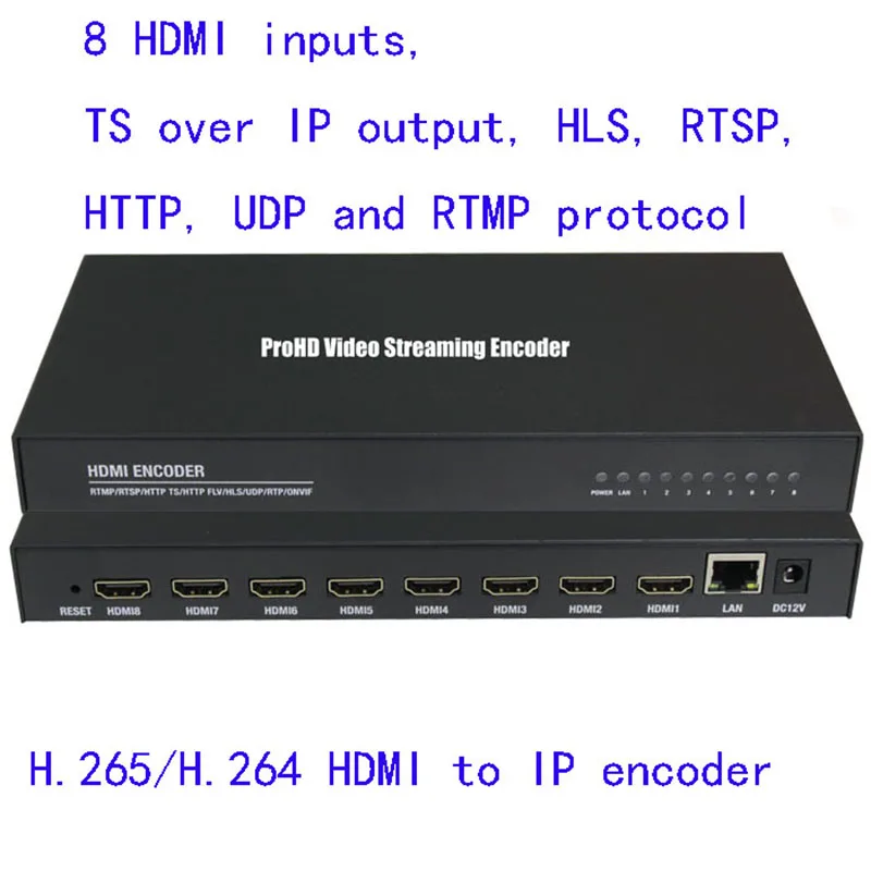 H.265 H.264 Hevc HDMI SRT Encoder RTMP Live Stream IPTV Video Rtsp HD RDS Encoder SRT Video Vmix Facebook YouTube