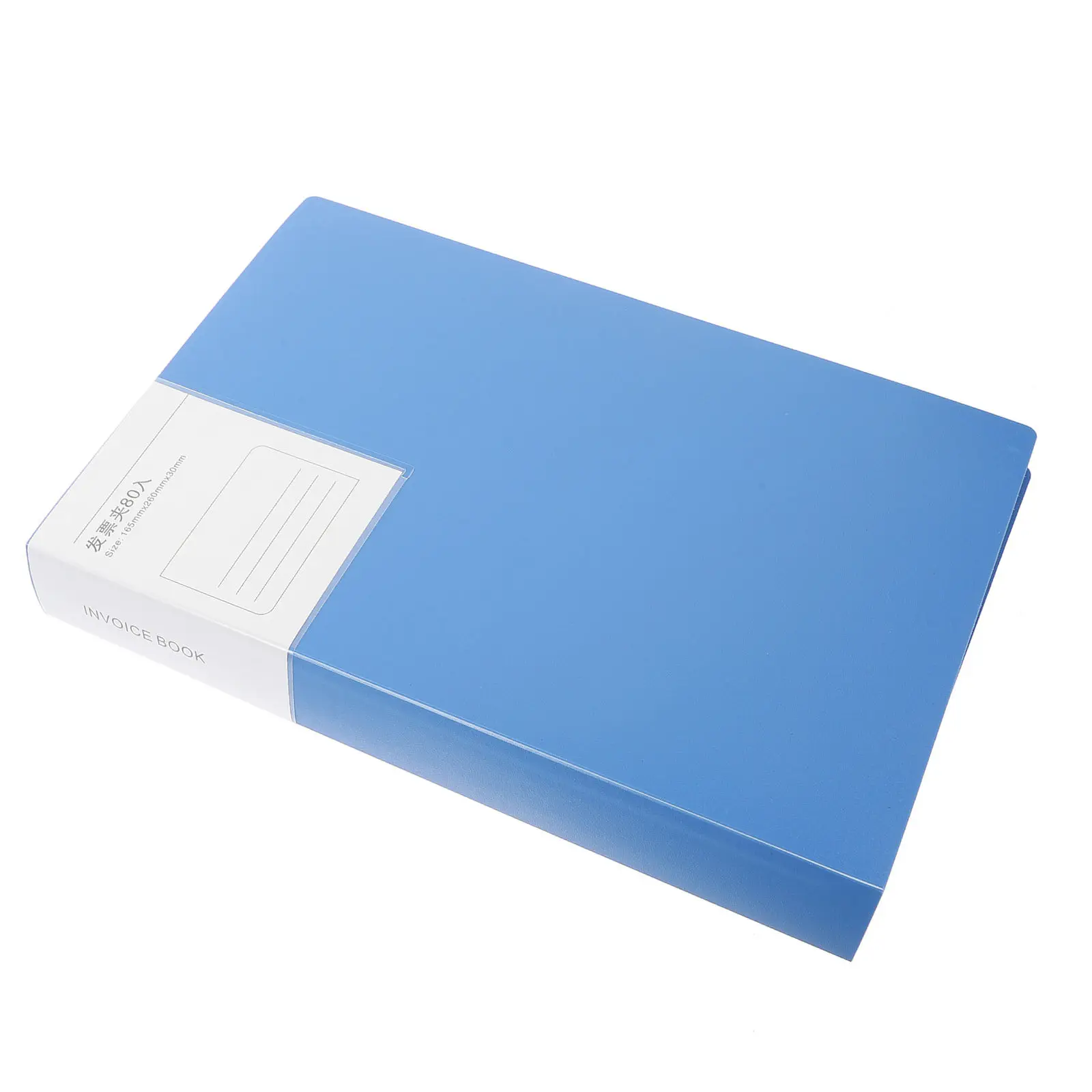 Portable Premium Plastic Invoice Album Business Checkbook Binder Office Bill Album Receipt Organizer Invoice Storage Book Travel