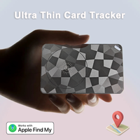 Wireless GPS Tracker Card for Apple Find My Ultra Thin Locator for Keys Pets Luggage Wallet Cat Dog Wireless Charging
