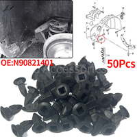 50X For VW Passat B5 Polo Golf IV V Beetle Touareg N90821401 Wheel Arch Lining Splashguard Fender Apron Screw Grommet Nut Clip