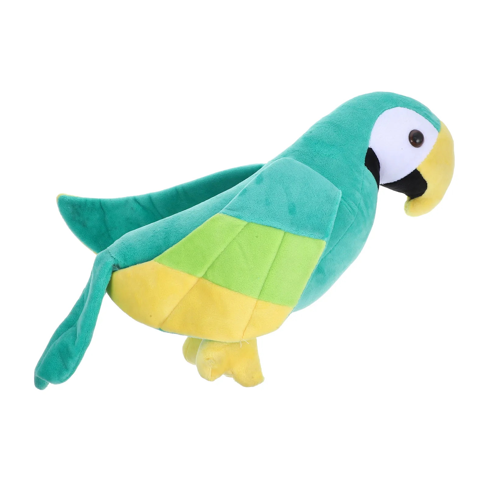 

Parrot Stuffed Animal Realistic Faux Bird Adorable Creative Design Bright Color Comfortable Touch Desktop Decor Simulation