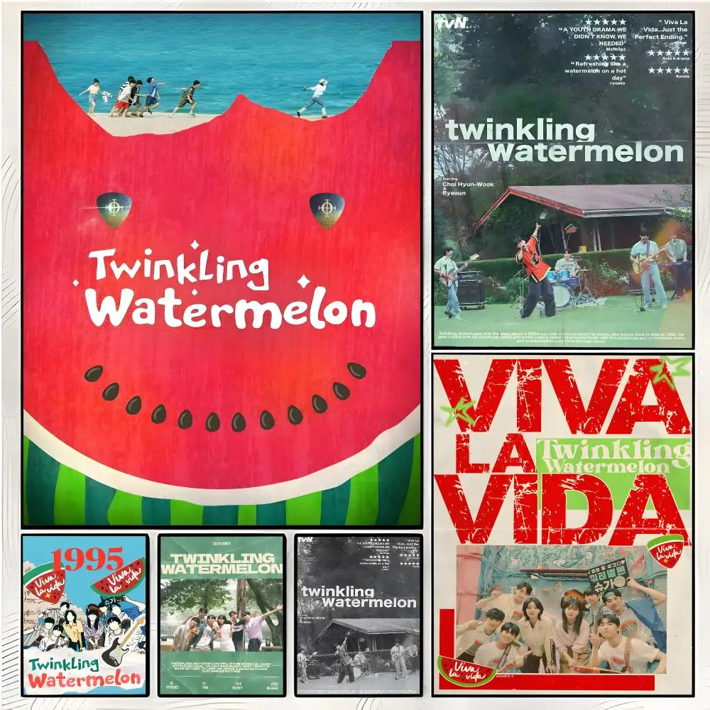 Series Romance Twinkling Watermelon Poster Superior Home Space  Indoor Decorative Art & Home Decor