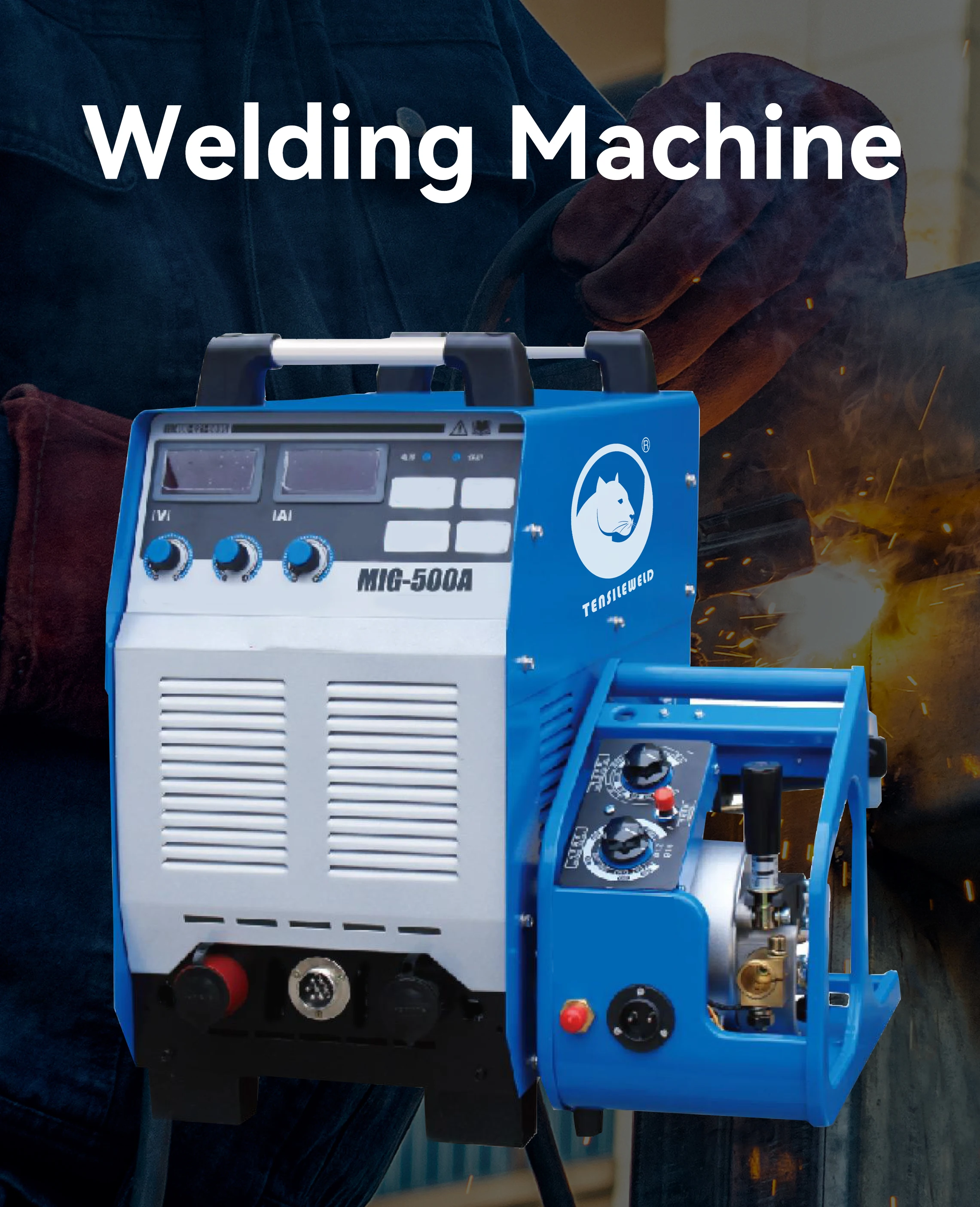 All digital single pulse gas welding MIG arc welding machine