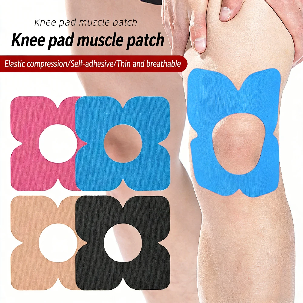 10PCS Pre-Shaped Kinesiology Tape for Knees - Knee Tape for Knee Support - Elastic & Breathable Athletic Tape for Running