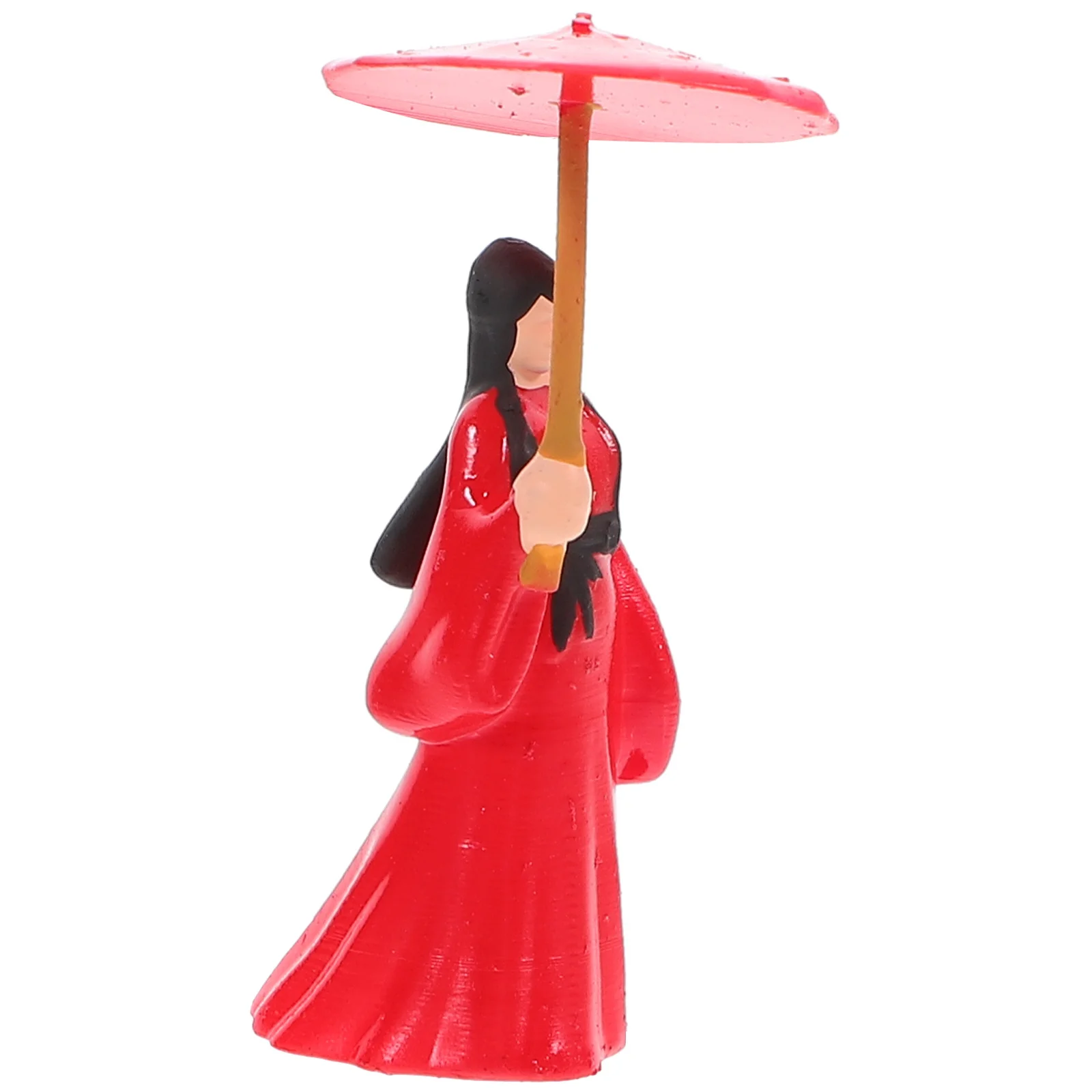 

1pc Mini Ancient Hanfu Resin Tabletop Statue Adornment Craft Decoration For Bonsai Landscape Home Garden Display Chinese Style