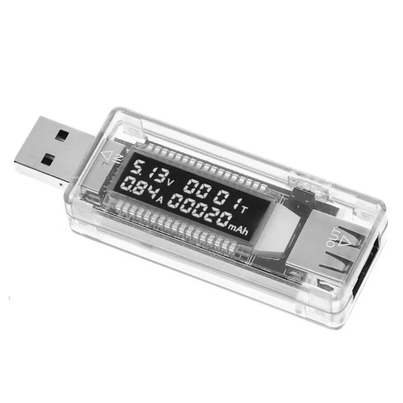 Voltages & Current Display Meter USB Power Tester With Reset Function For Car Performances Testing Measurement H8WD