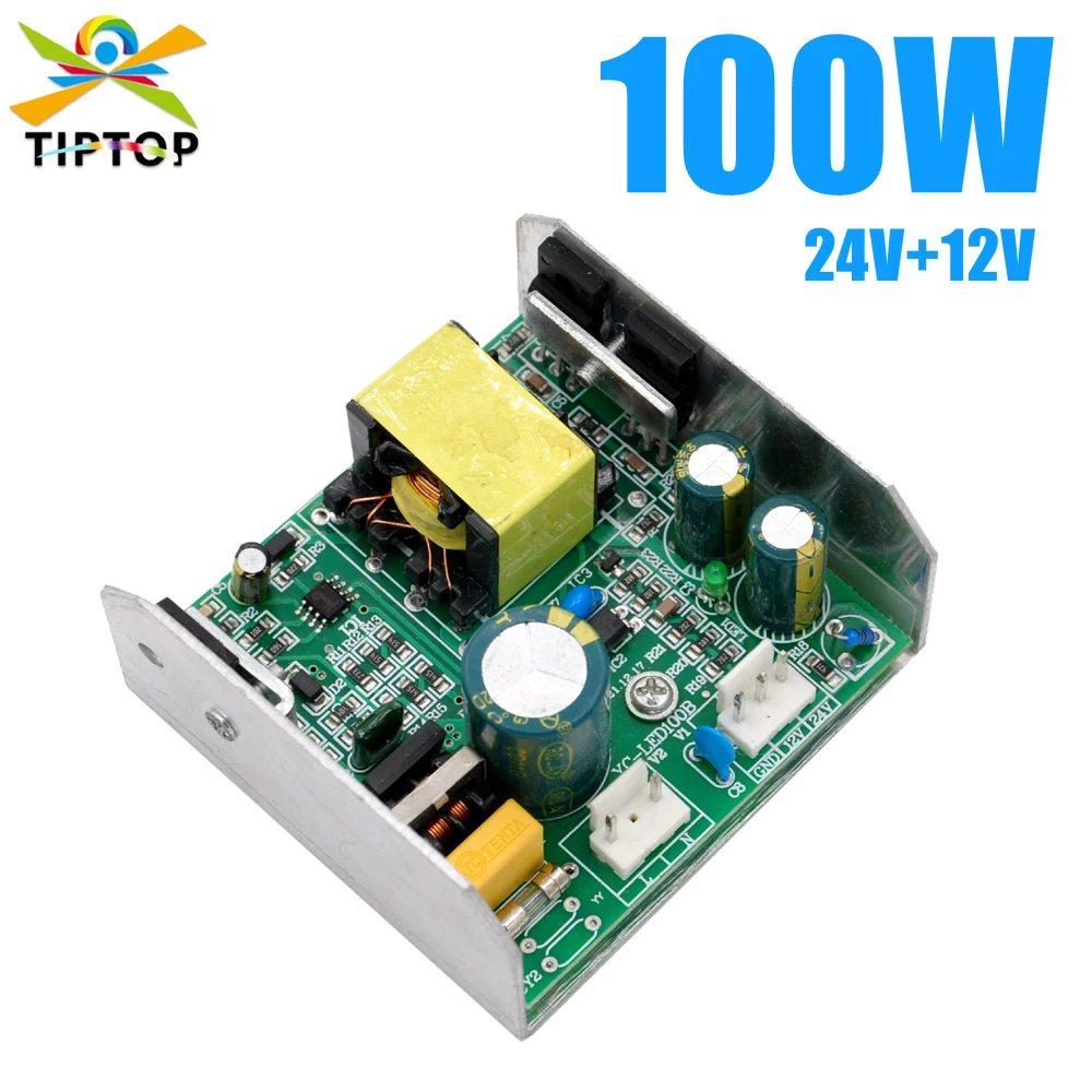 TIPTOP 100W Power Supply 24V 12V For Mini Led Moving Head Light 7x12W RGBW 4IN1 Moving Head Light