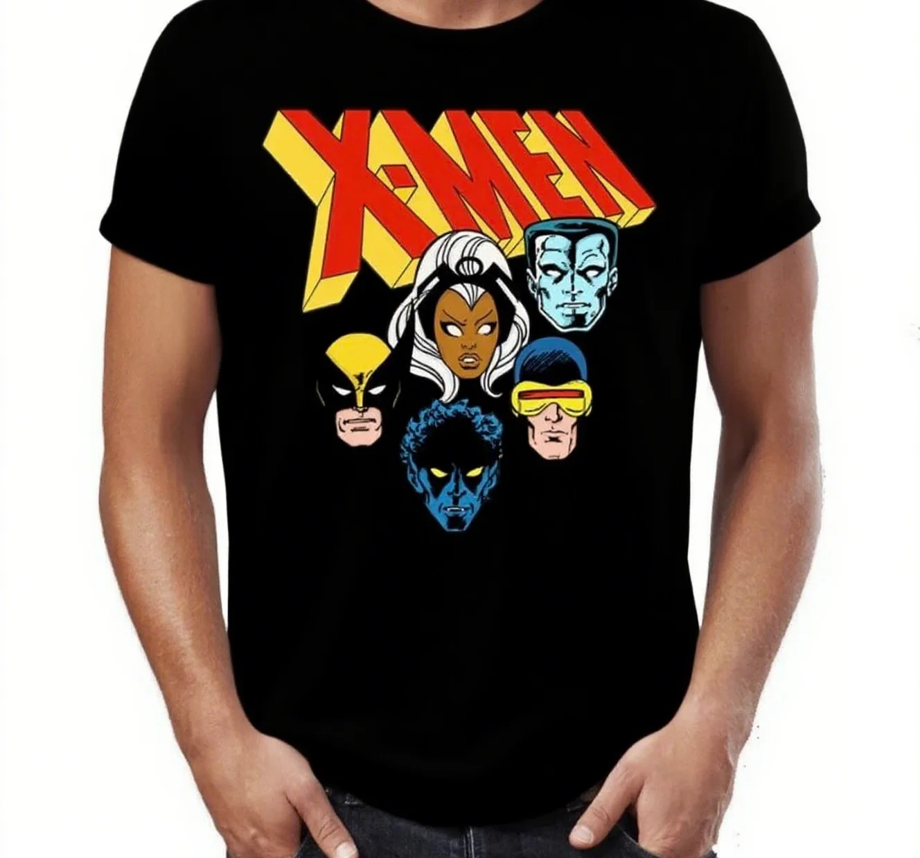 X - تي شيرت قطني مطبوع للرجال 100% مادة قطن مع بطل أسطوري آرت كول خارقة جرافيك طباعة وصول جديد تي شيرت S-4XL #1