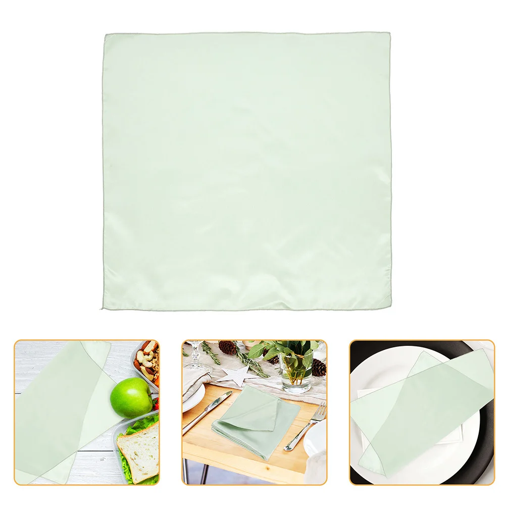 

12Pcs Satin Cloth Napkins Square Dinner Napkins for Wedding Party Table Decor Soft Washable Reusable Fabric Napkin