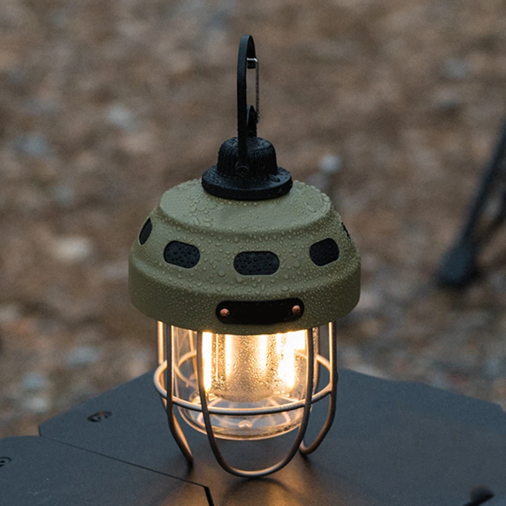 

Portable Camping Lanterns Retro Hanging Tent Lamp Waterproof Dimmable Camping Light 2000mAh For Hiking Fishing Emergency-Lantern