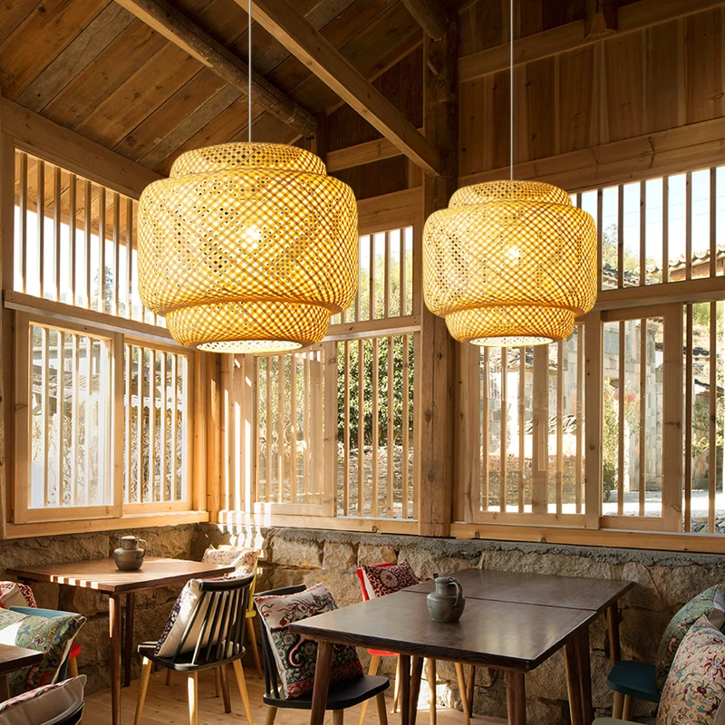 ZK50 Chandelier Handmade Bamboo Chandelier Dining Room Living Room Decoration Dining Room Loft Lighting Chandelier