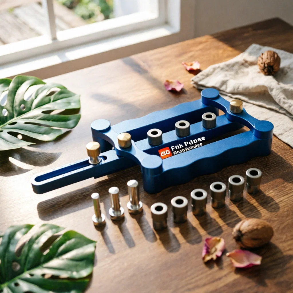 Straight-Hole Drilling Positioner Precision Board Joining Drilling Jig Straight Hole Drill Guide Easy Alignment Woodworking Tool