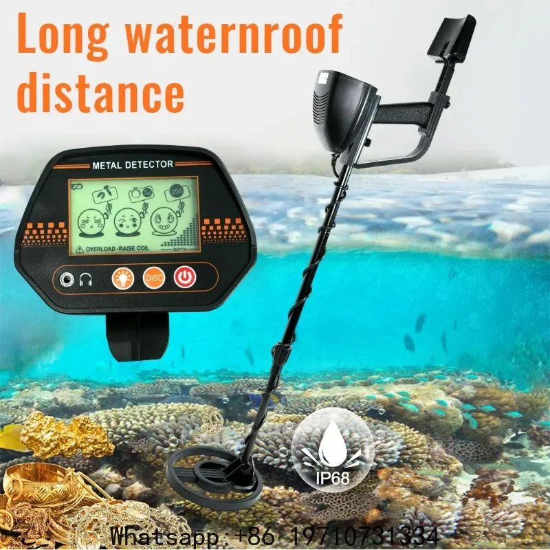 MD4070 Underground Metal Detector High Sensitivity Jewelry Gold Waterproof coil Metal Detecting Coins Finder Adult Children