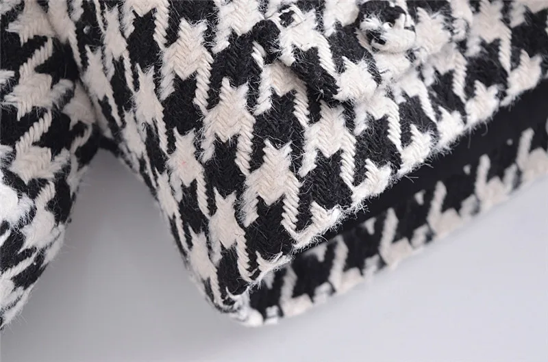Set scozzese moderno retrò autunno inverno con oulette Gonna design con bottoni frontali per donna Faionable Ele Sle