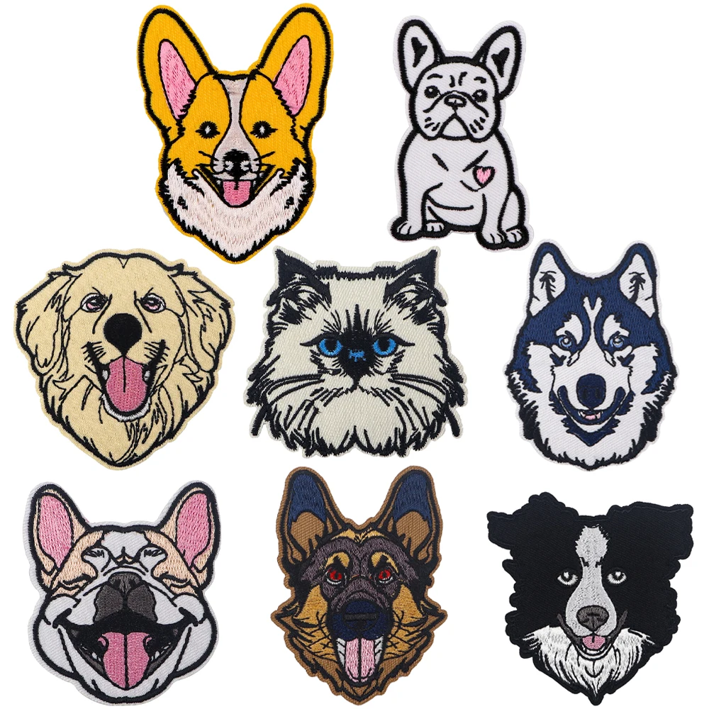 Pet Dog Manga Badges DIY Patch for Clothing Backpack T-shirt Cute Decorative Fashion Accessories Wholesale