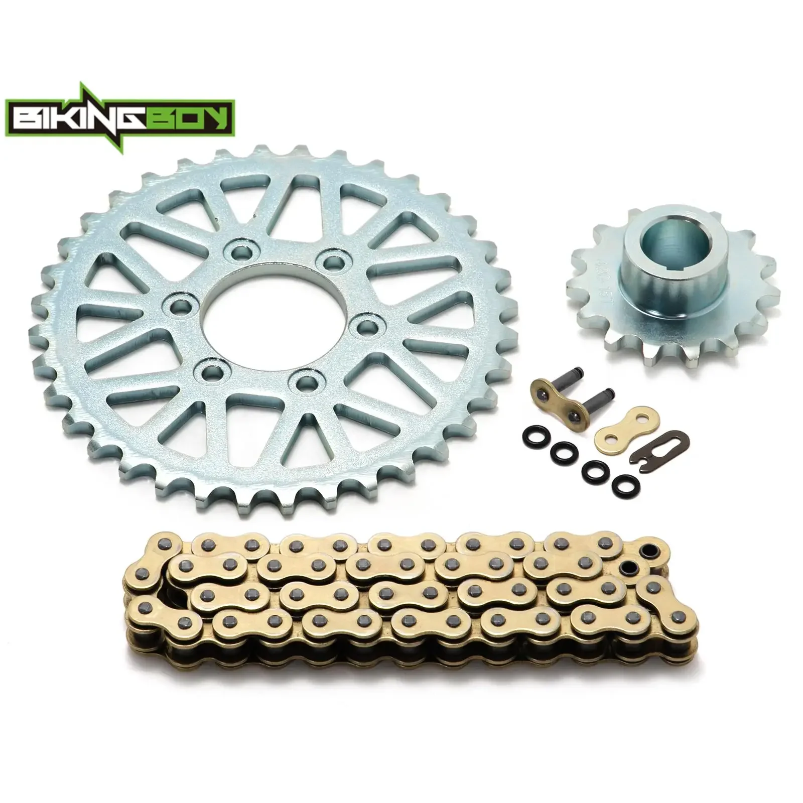 

For Sur-ron Ultra Bee Surron UB 420 Chian 48 Links + Front 15T / Rear 36T Sprocket Electric Dirt Bike Motocross MX