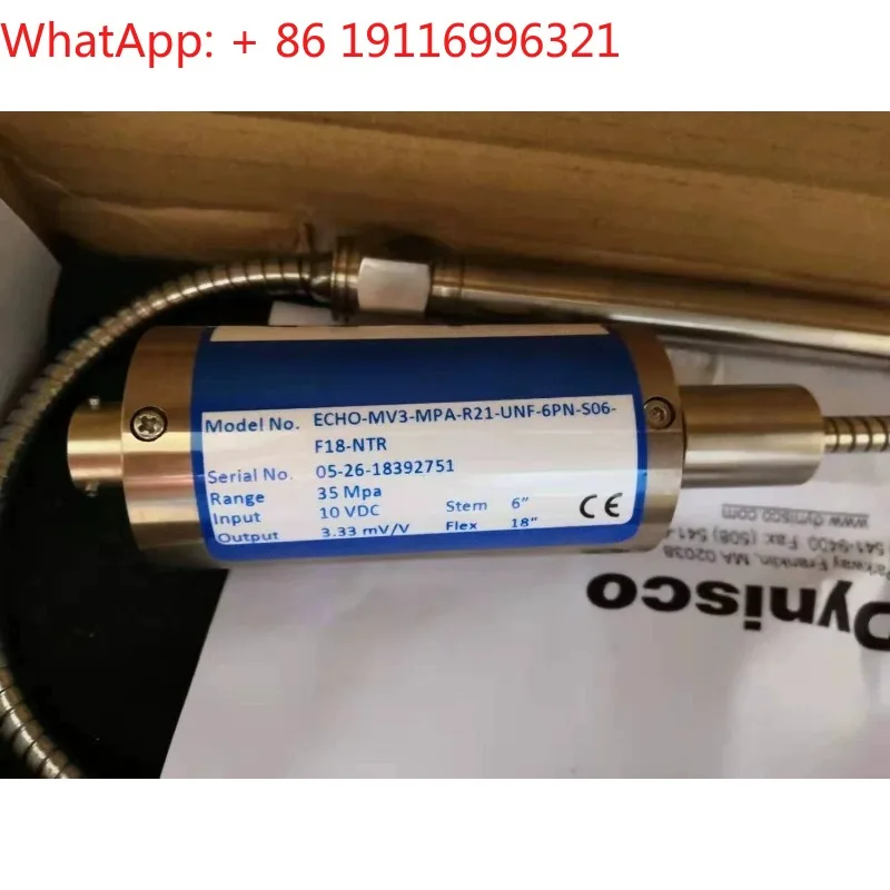 High temperature melt pressure sensor ECHO-MV3-MPA-R21 series