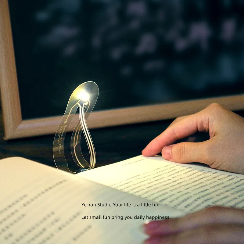 LED Bookmark Light Creative Luminous Bookmark Small Night Light Multifunctional Reading Lighting Gadget Business Wedding Gift