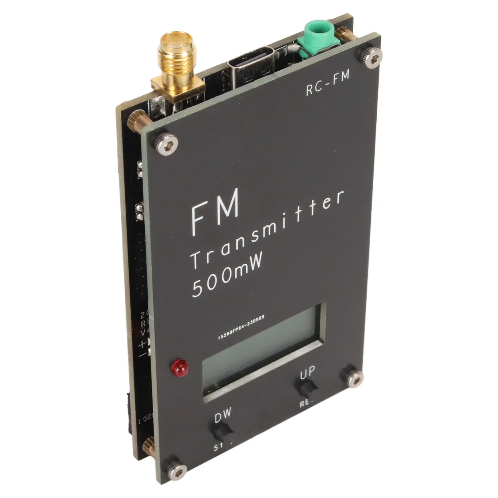 Émetteur FM numérique stéréo avec écran LCD mort réglable, radio FM, 2000m, 0.5W, 500mW, 76-108MHz