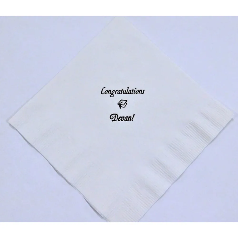 

50PCS Great day to drink champagne, Custom Napkins, cocktail napkins, Personalized Napkins, Party Napkins, Wedding napkins, Brid