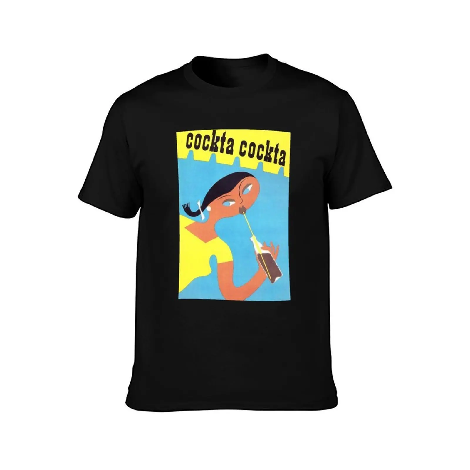 Yugoslavia - Cockta T-Shirt, Summer Casual Cotton Tee, Oversized Streetwear Tops, Vintage Graphic Print, Loose Fit Short Sleeve